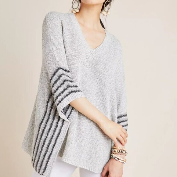 Anthropologie Sweaters - NWT Anthropologie Winnie Striped Poncho by ISLA MAUDE